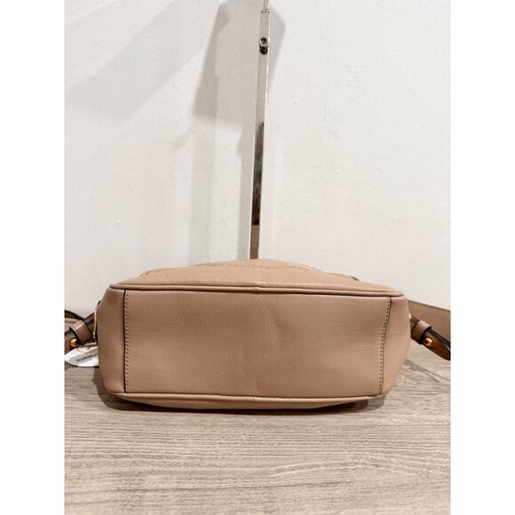 Prada Milano Beige Leather Logo Embossed Camera Crossbody Bag - Picture 7 of 15